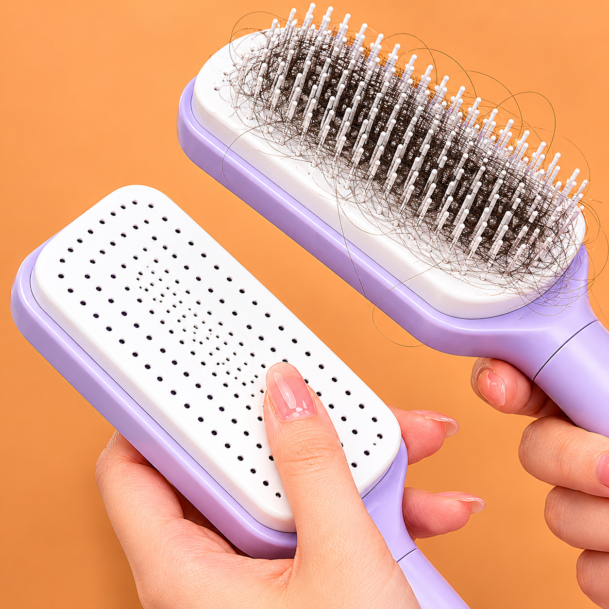 the HavenBrush™ Self-Cleaning Hair Brush