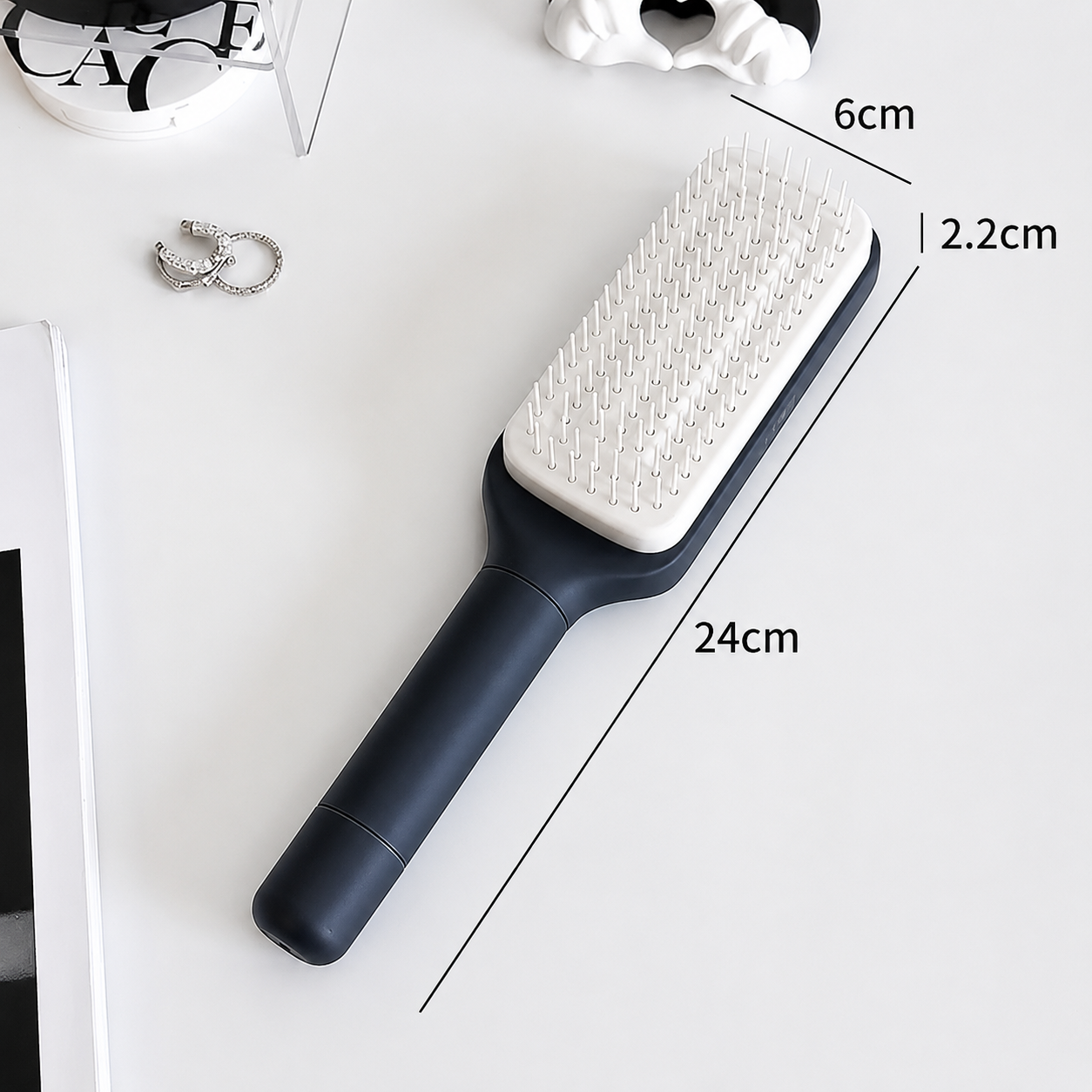 the HavenBrush™ Self-Cleaning Hair Brush